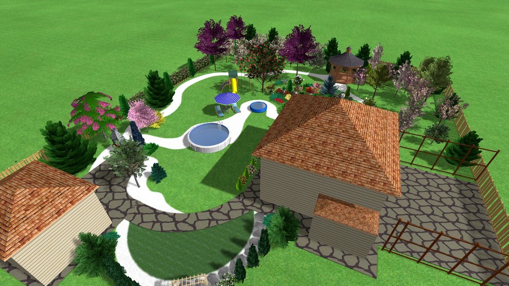 частный дом 3d