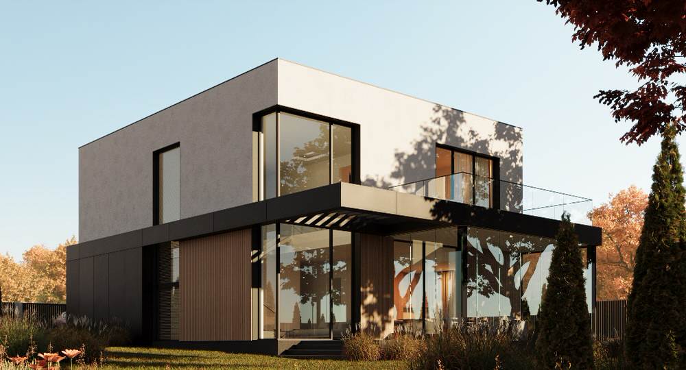 Обложка проекта: Проект дома в стиле хай-тек HT-256