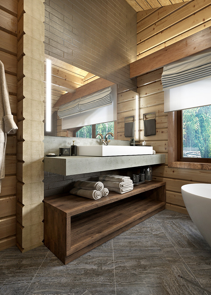 Интерьер дома из бруса