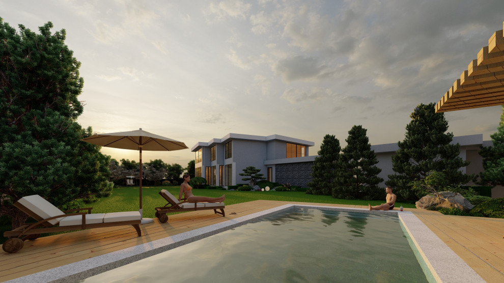 Лаконичный сад. КП Райт Вилладж