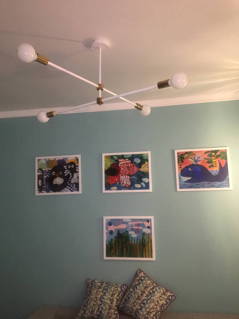 Люстра на шарнирах