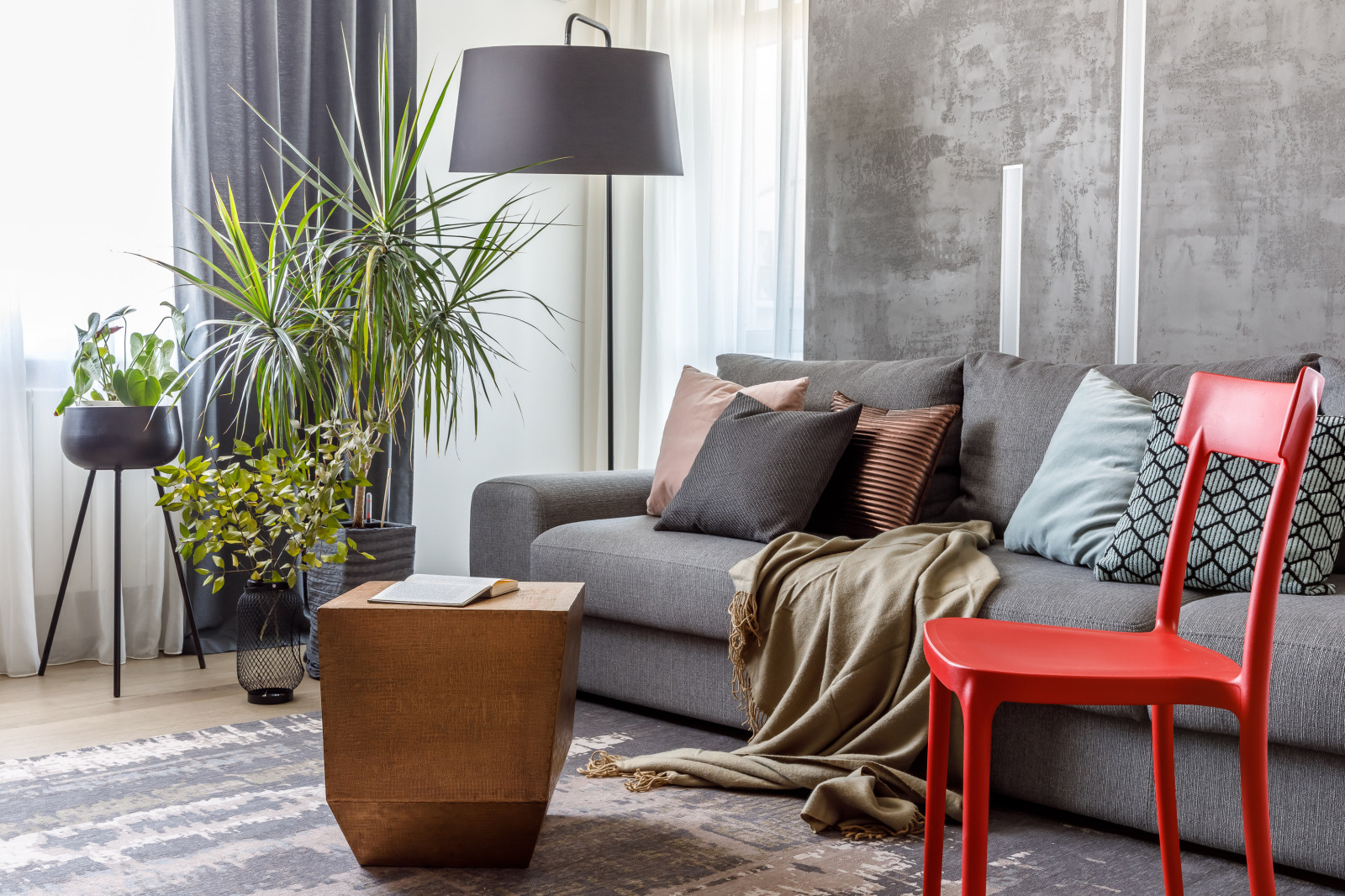 Квартира с цветными акцентами