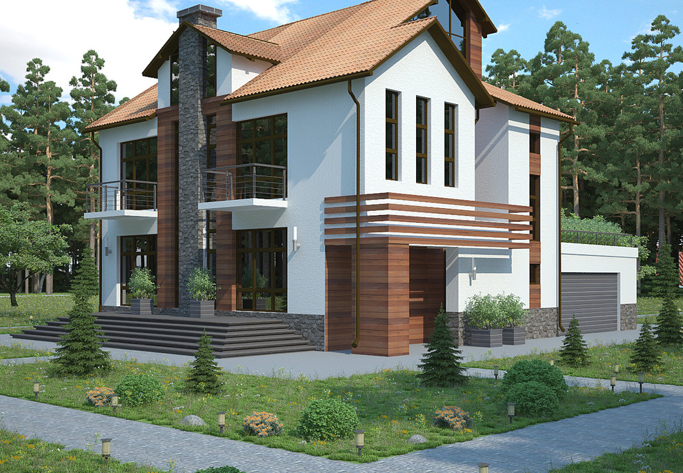 Реконструкция фасада частного дома в г. Москва