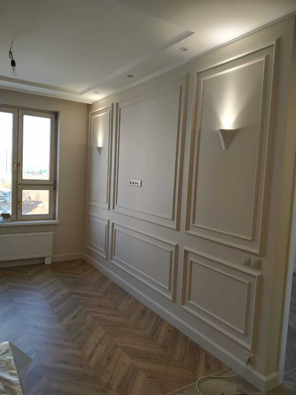 Светлый интерьер однокомнатной квартиры 38 кв.м.