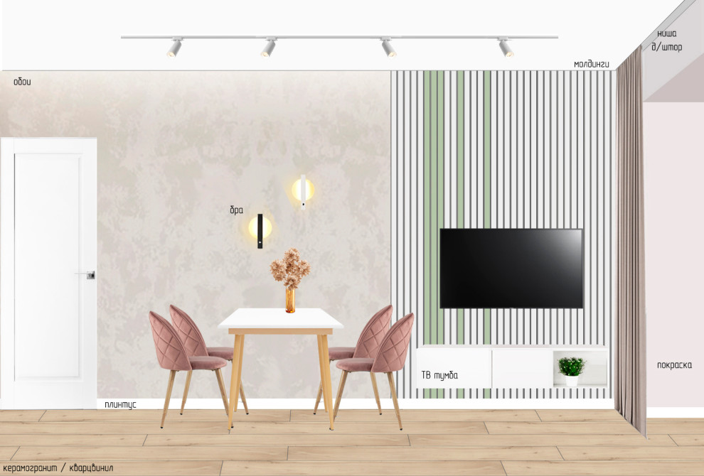 2-к квартира. Коллажи, виз