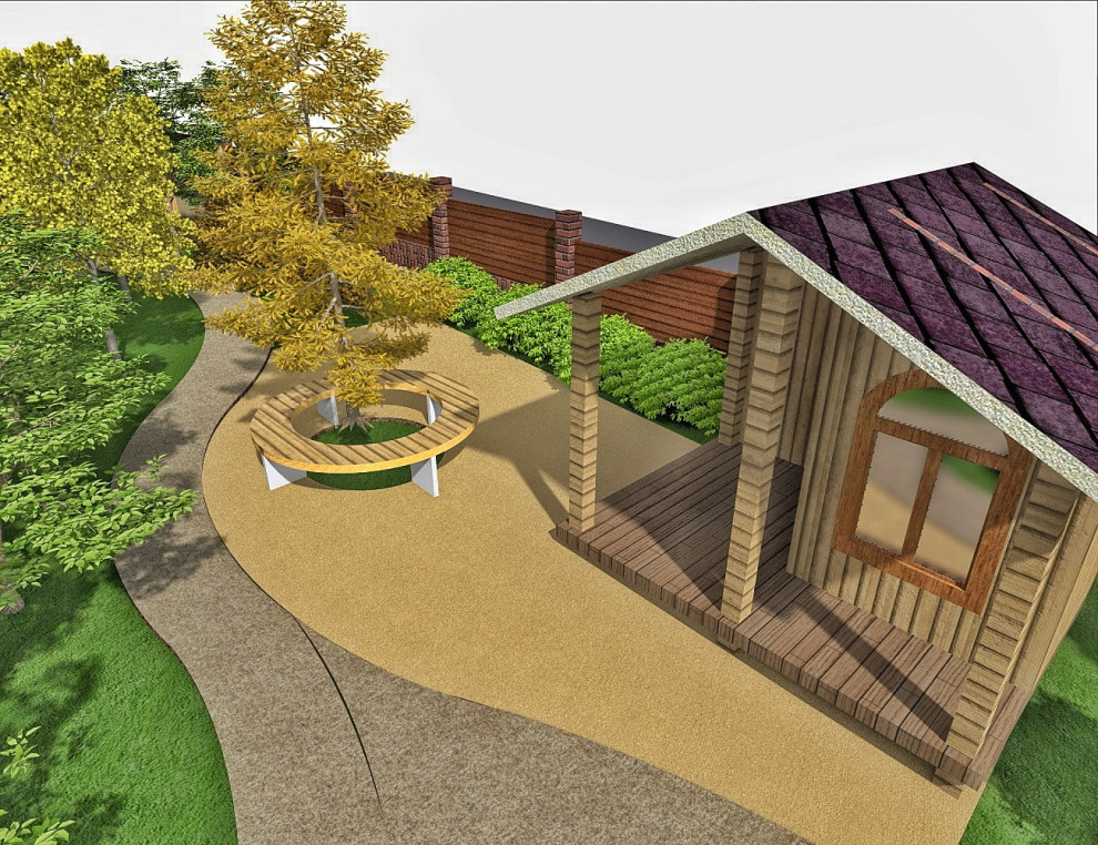 Ландшафтный дизайн в п. Ново-Разводная (Иркутск)