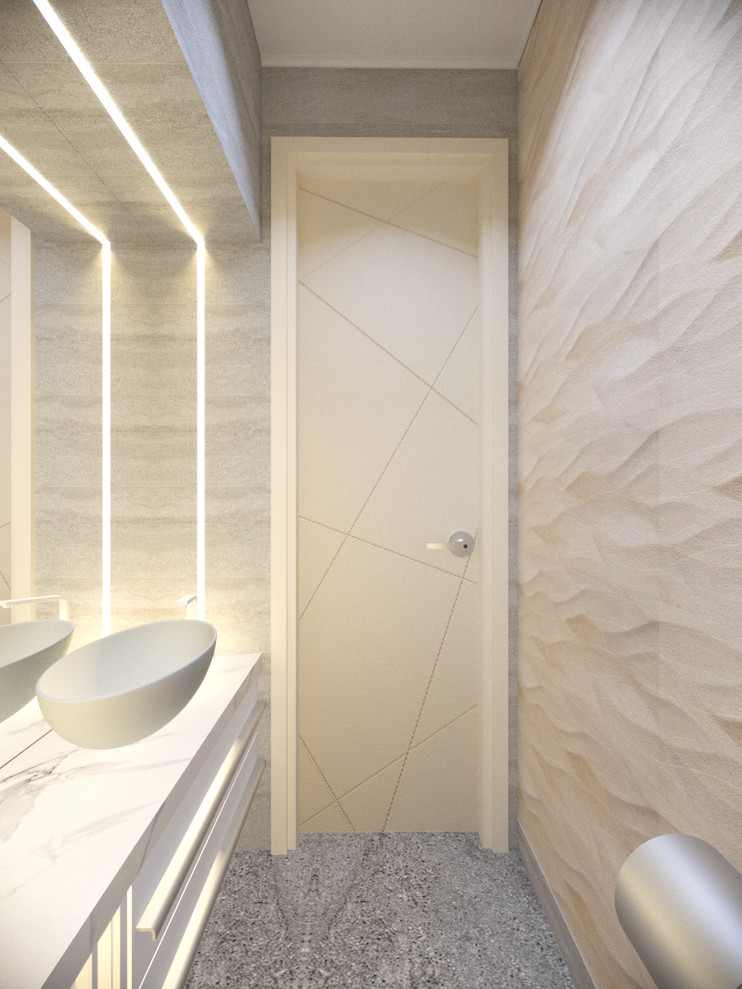 Дизайн 3-х комнатной квартиры в современном стиле для семьи с двумя детьми.