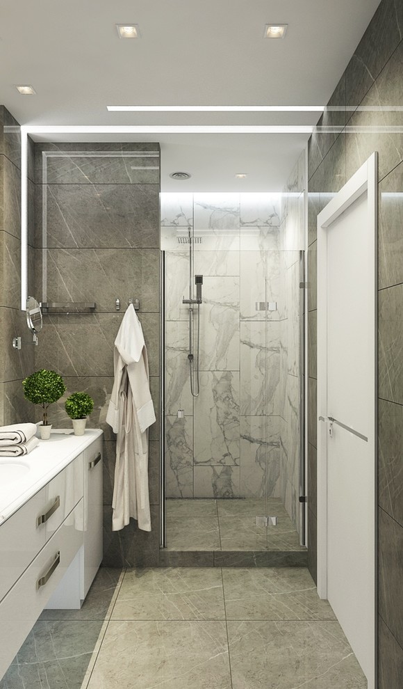 Дизайн - проект 3к. кв 96 м2 для молодой семьи в ЖК "Никольский"