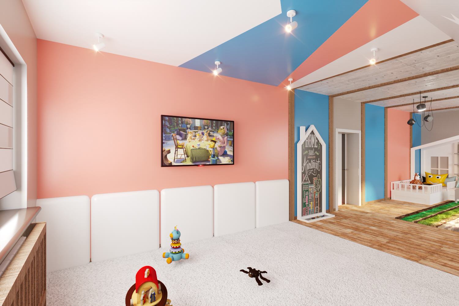 Загородный дом в современном лофте