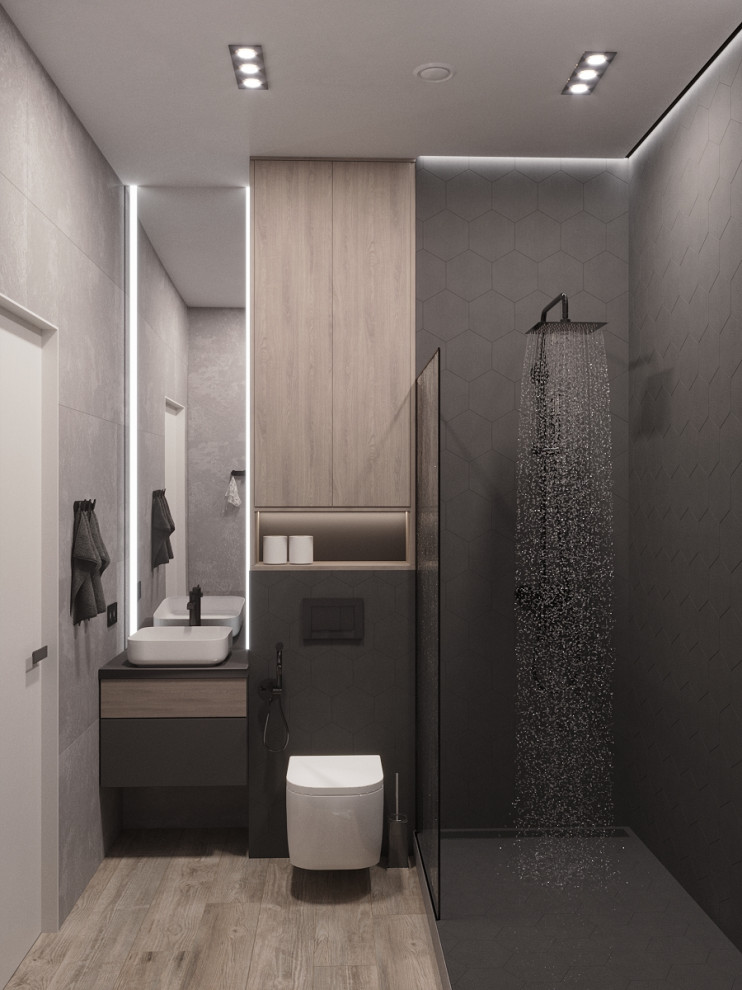 Трёхкомнатная квартира в монохромных тонах