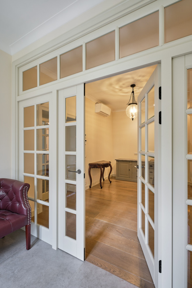 Кантри Ral 1013 в интерьере дома