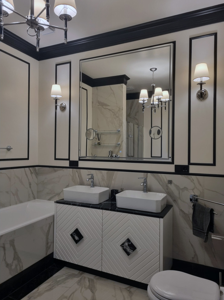 Редизайн санузла в стиле современной классики