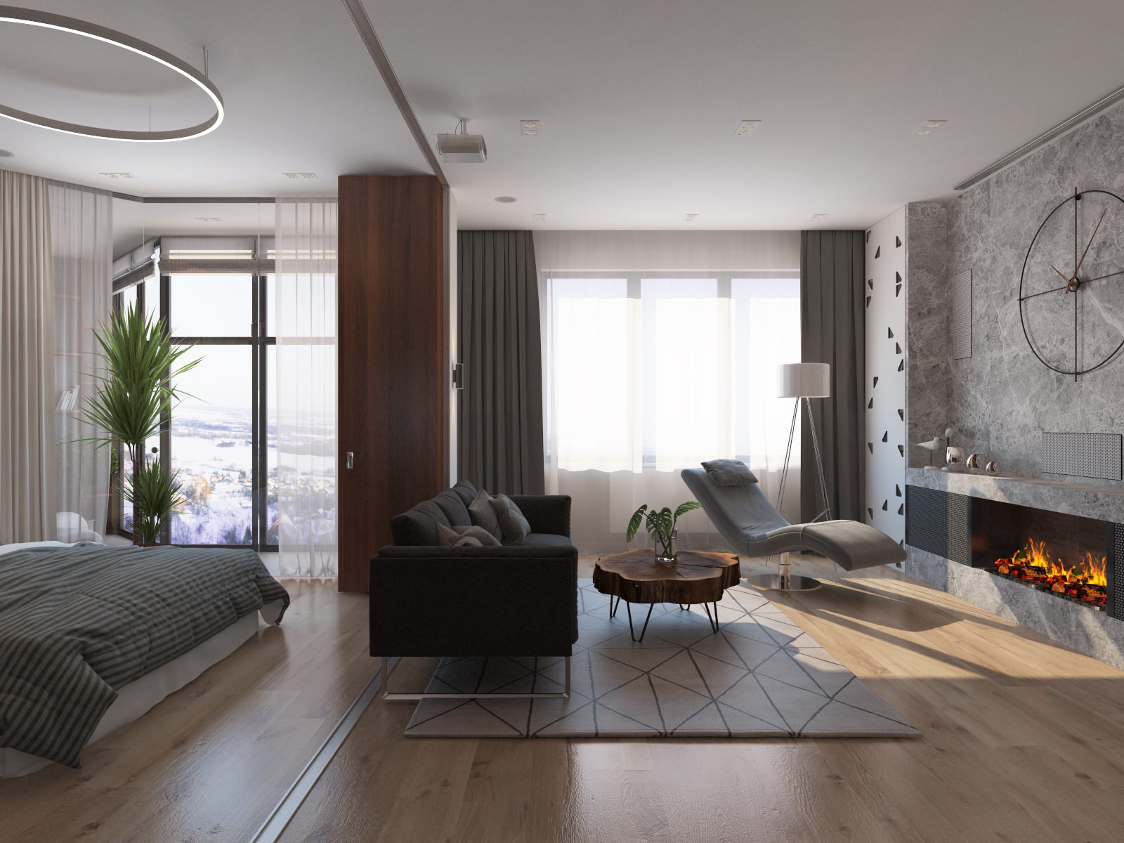 Спальня-гостиная