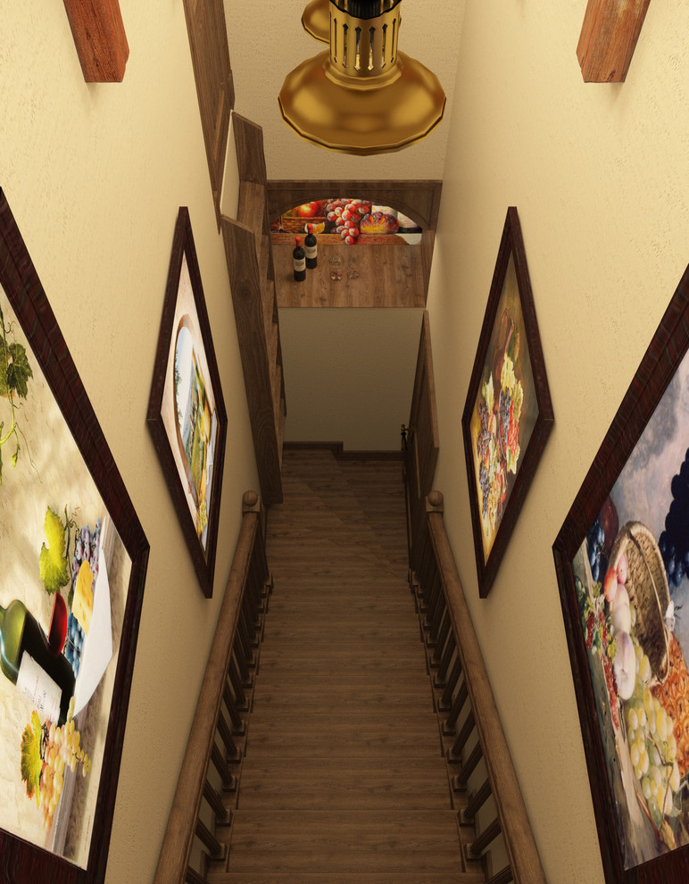 Кухня с винным погребом