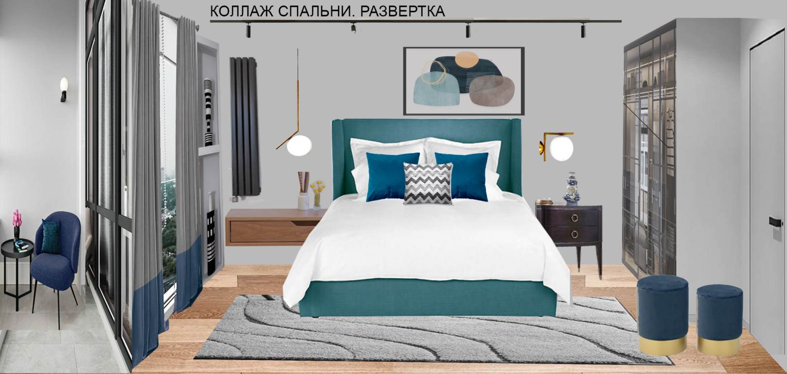 Квартира 58 м2 для Д. Щекочихина на Лесной