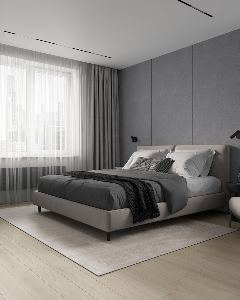 ЖК «Зенит», современный интерьер квартиры, построенный на контрастах