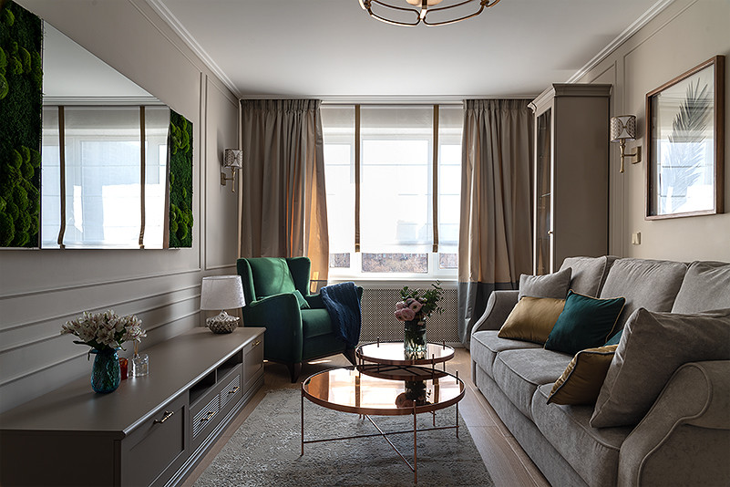 Интерьер гостиной для заслуженной артистки России Анны Фроловцевой