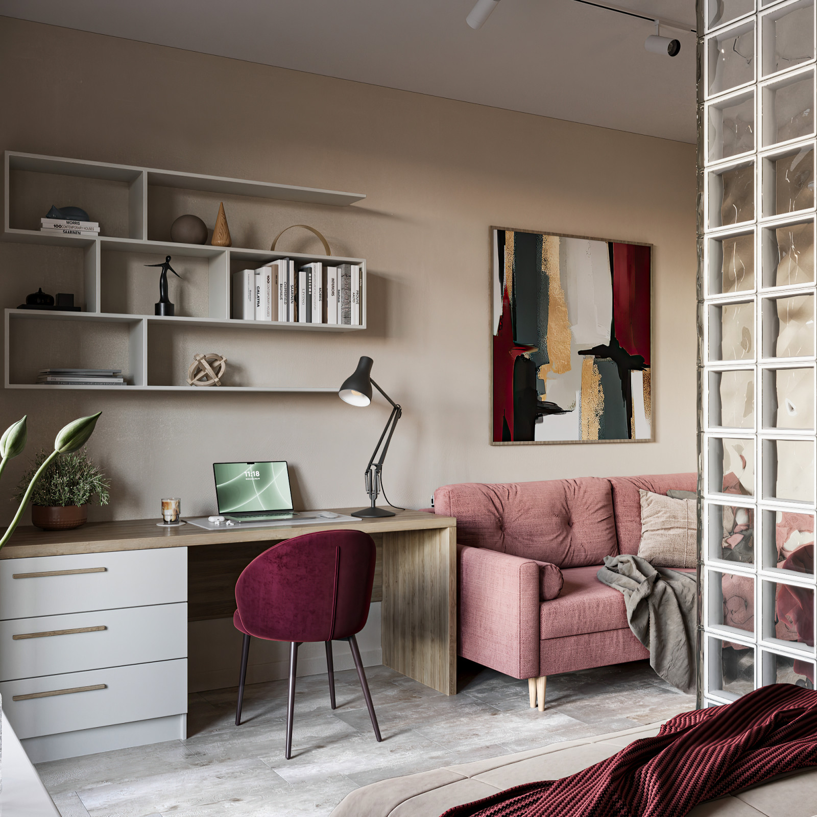 Дизайн проект небольшого пространства — квартиры-студии.