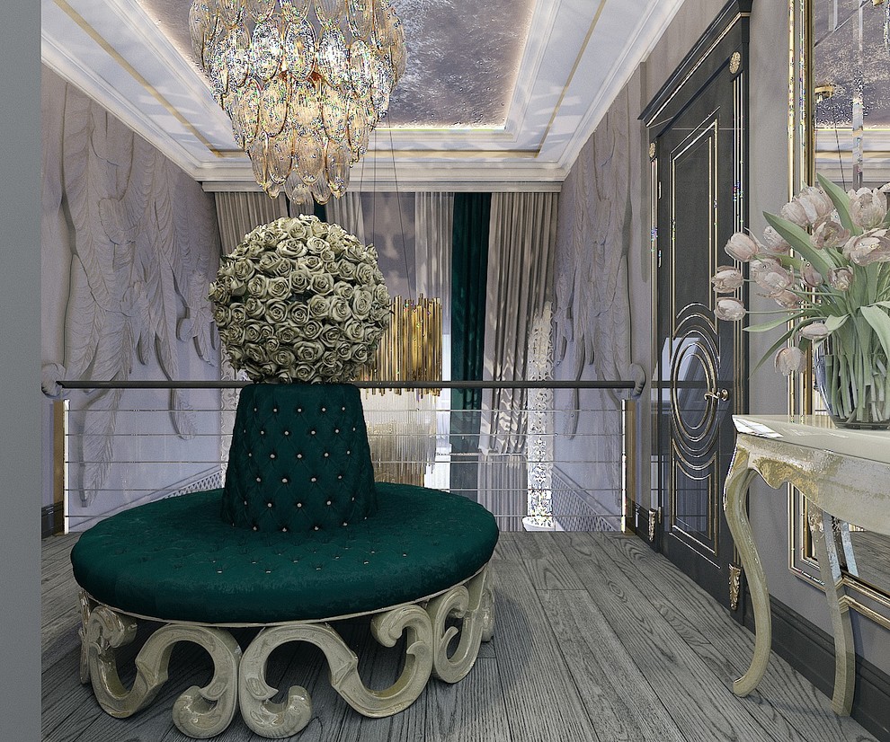 Холл 2 этажа в частном домовладении в стиле арт-деко (г.Пятигорск)