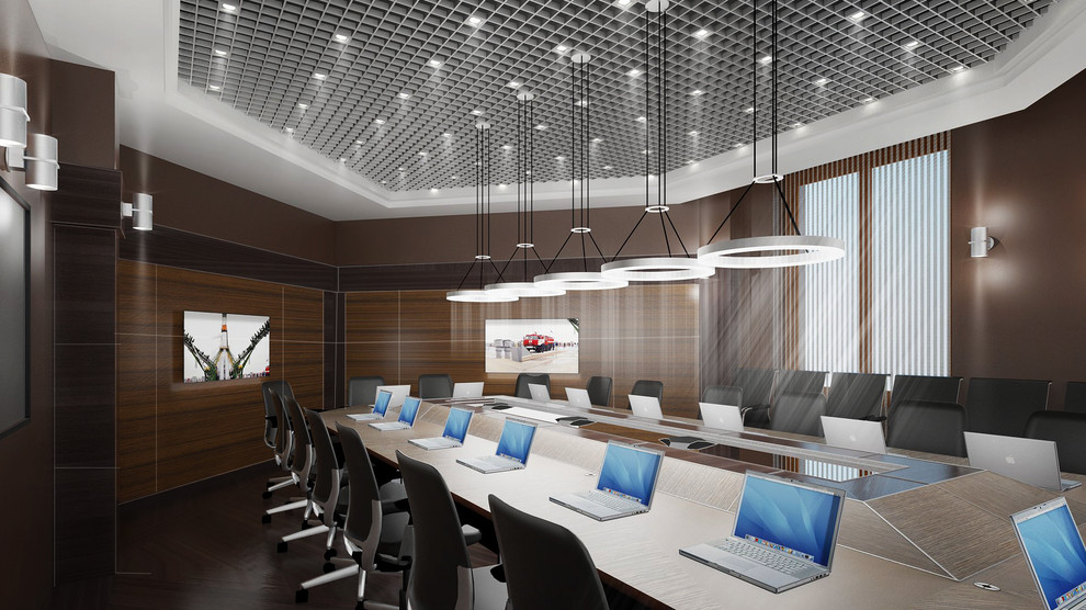 Проект интерьеров современного военного офиса