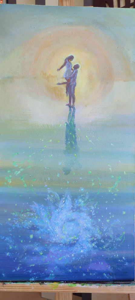 Обложка проекта: "Места счастливых людей" Яркие современные картины, живопись в интерьер