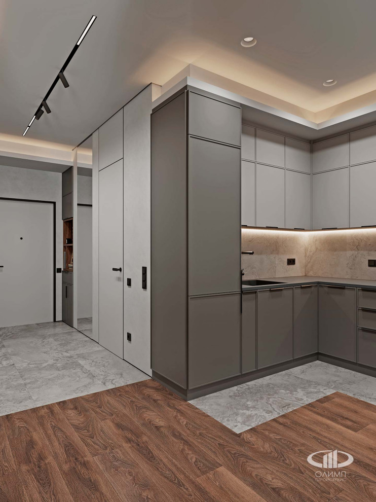 ЖК Крылья: Дизайн интерьера квартиры 50 кв.м. в современном стиле