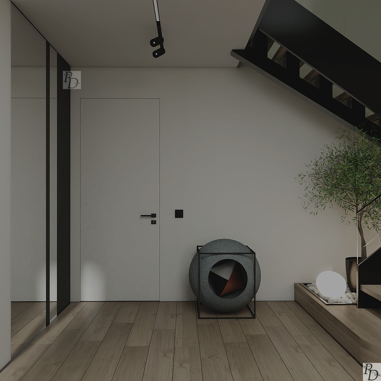 Обложка проекта: ◾️Лестница в проекте #panova_interior