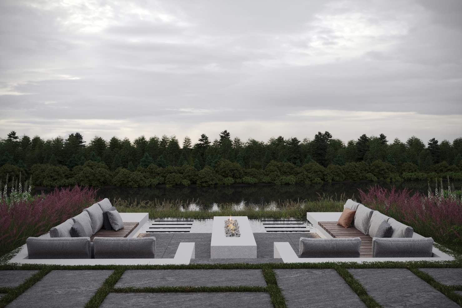 Сад на высоком берегу