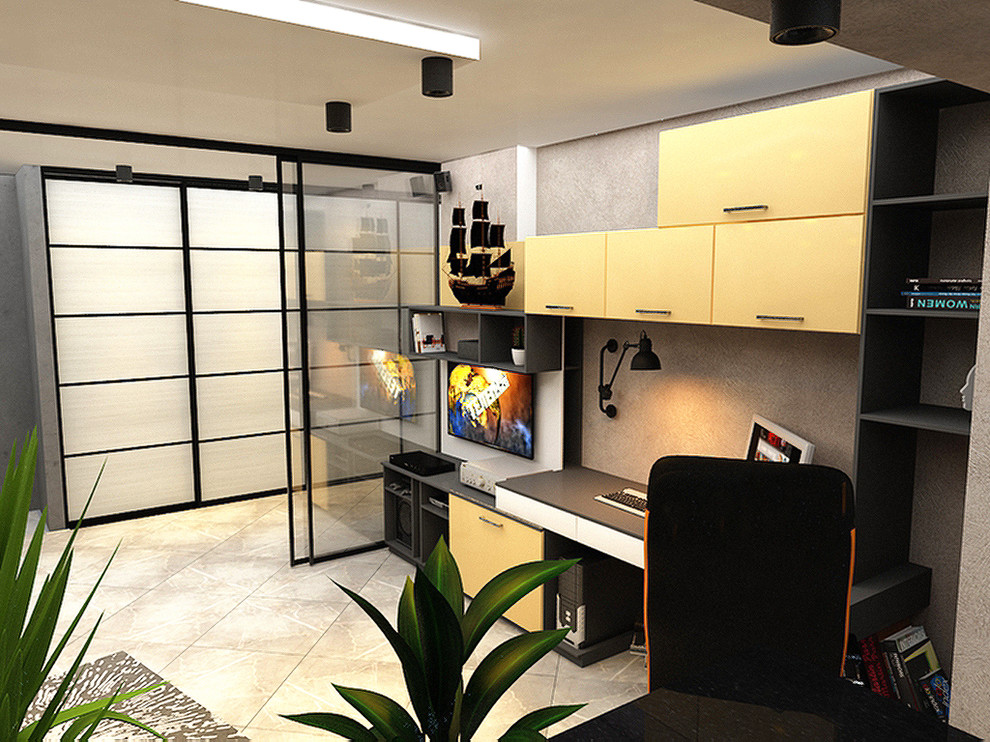 Дизайн-проект гостиной вид 3