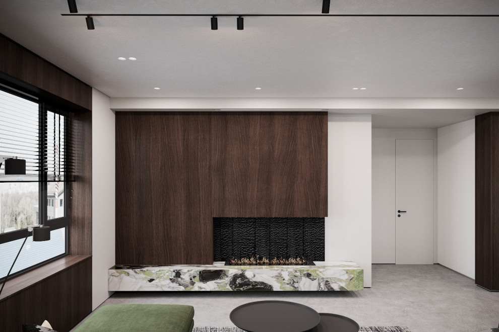 Квартира для семьи, которая любит природу и хоккей