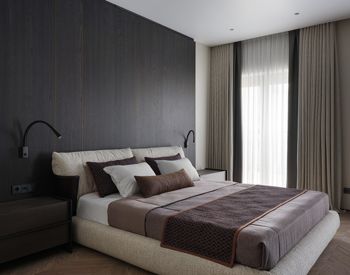 Монохромная квартира 90 м2 в центре Москвы