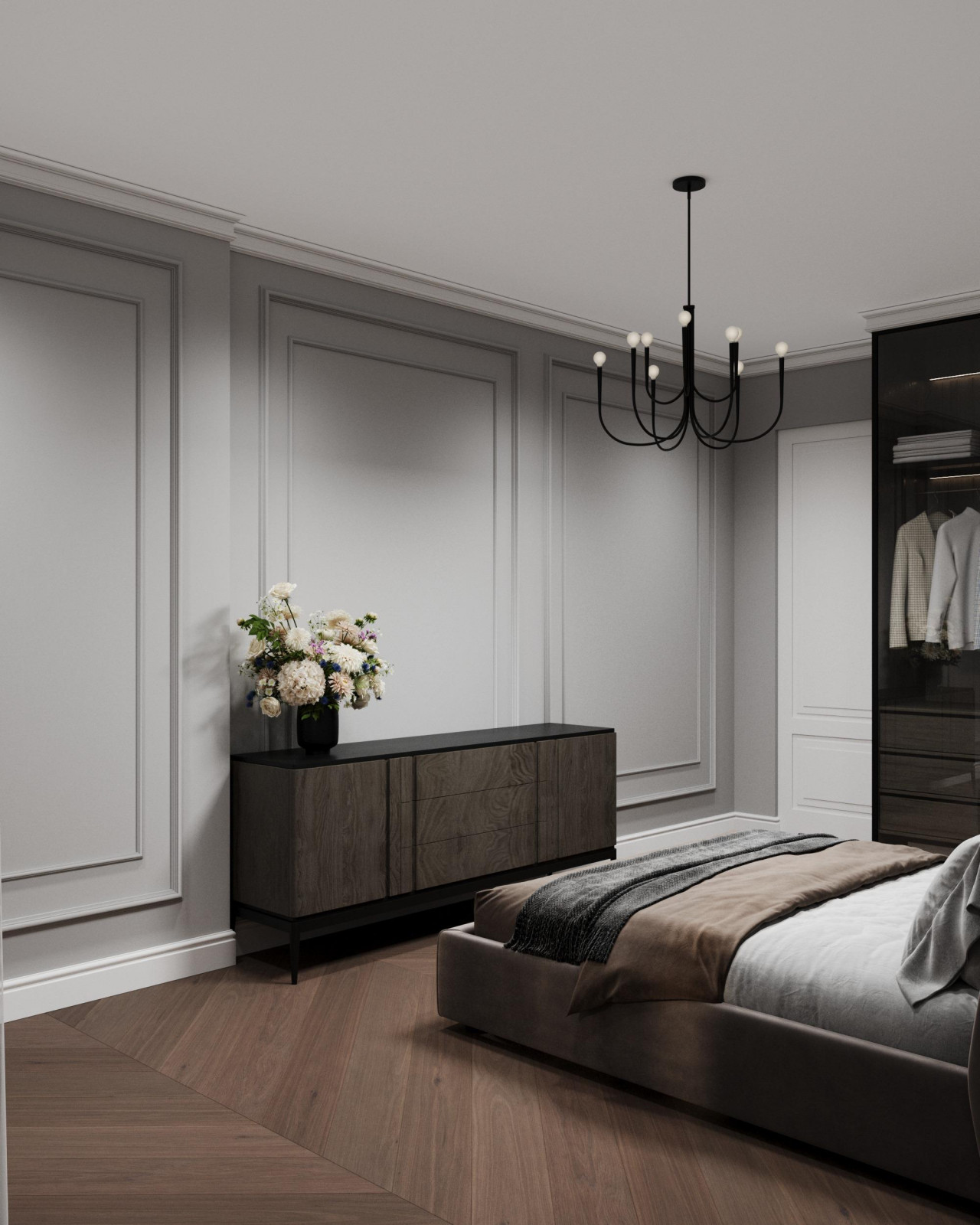 Квартира 90м2 в Краснодаре в стиле неоклассика