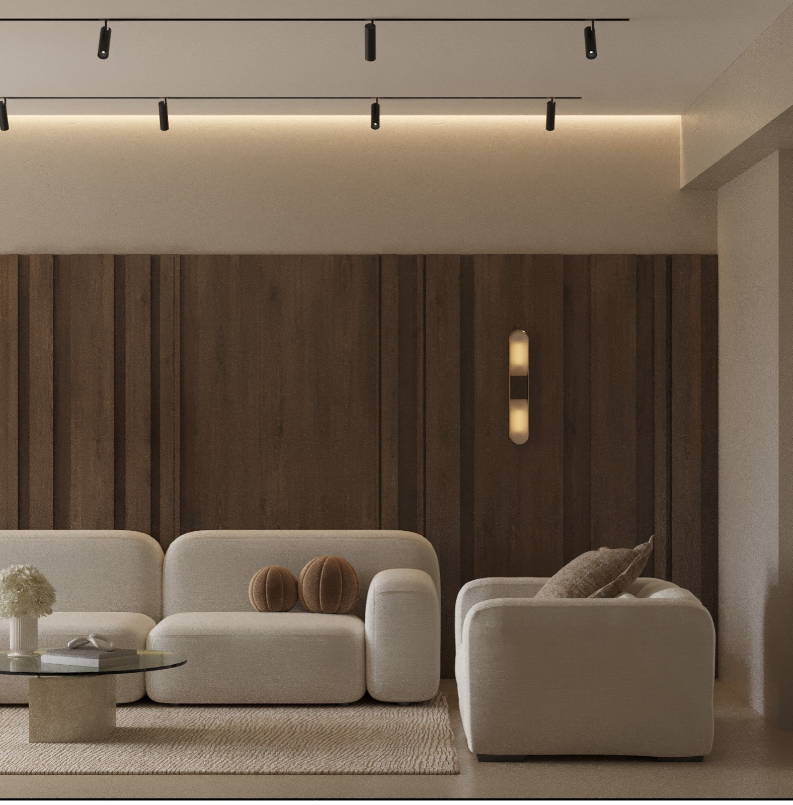 Обложка проекта: Minimalist interior for big family