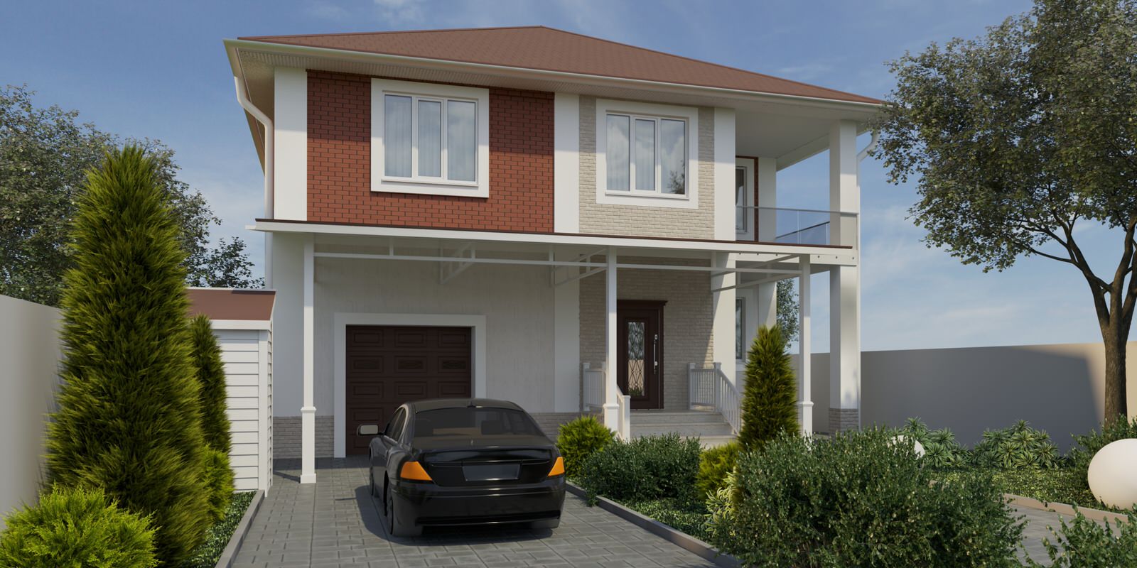 Фасад частного дома.