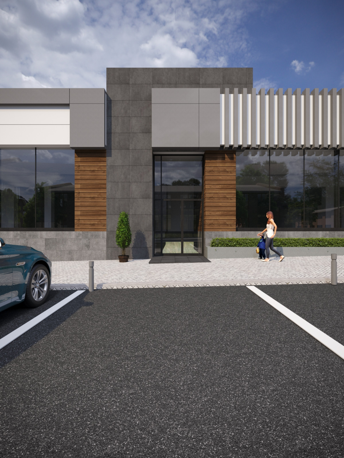 Реконструкция фасадов магазина "Мечта"