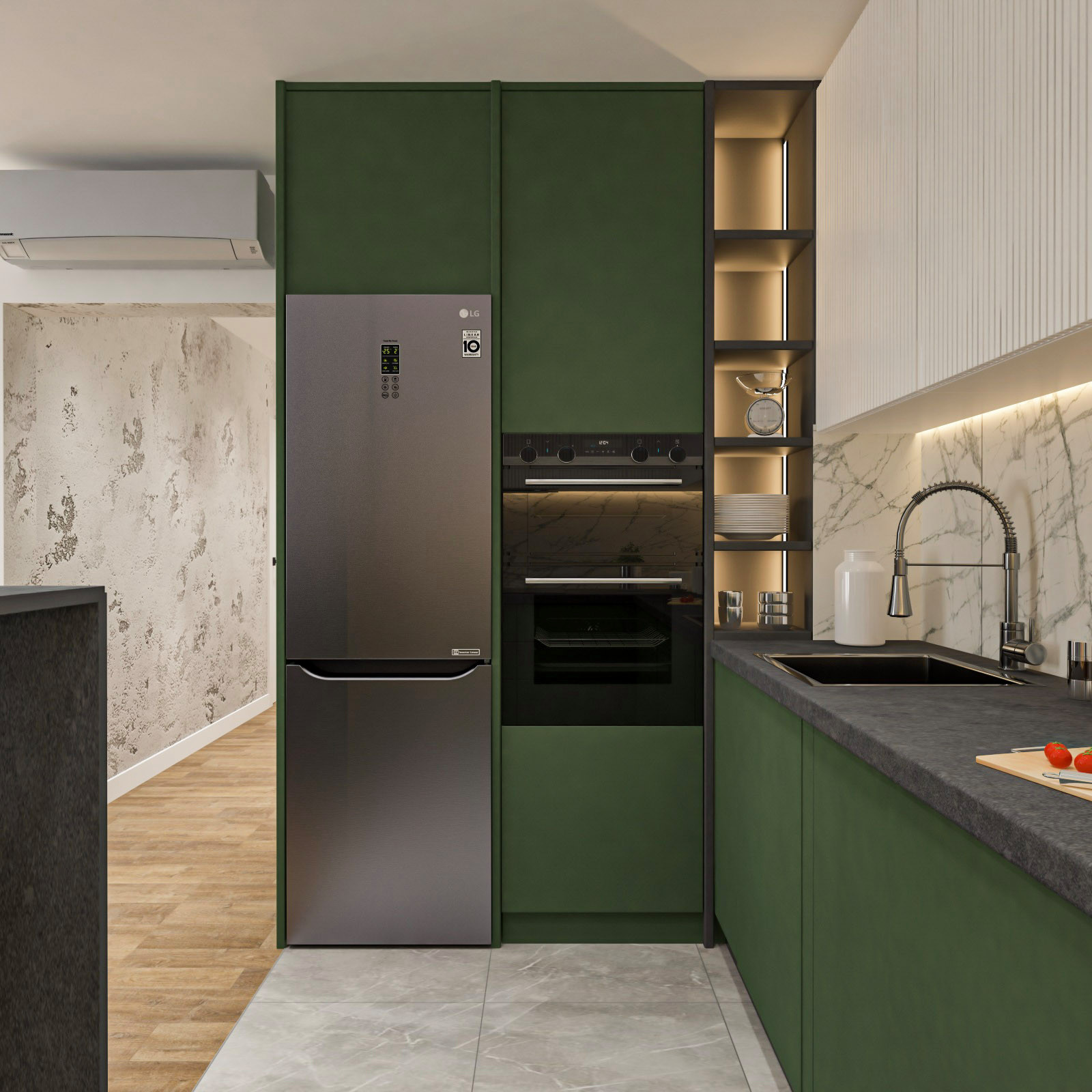 Дизайн-проект квартиры. 2022. Площадь 77,8 м.кв.