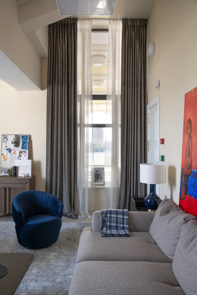 Речной вокзал. Дизайн штор.