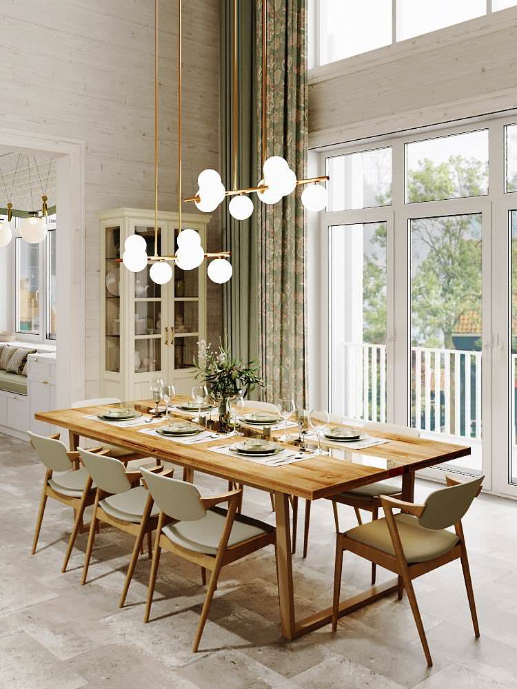 Дизайн-проект дома из клееного бруса в КП «Ново-луговая»