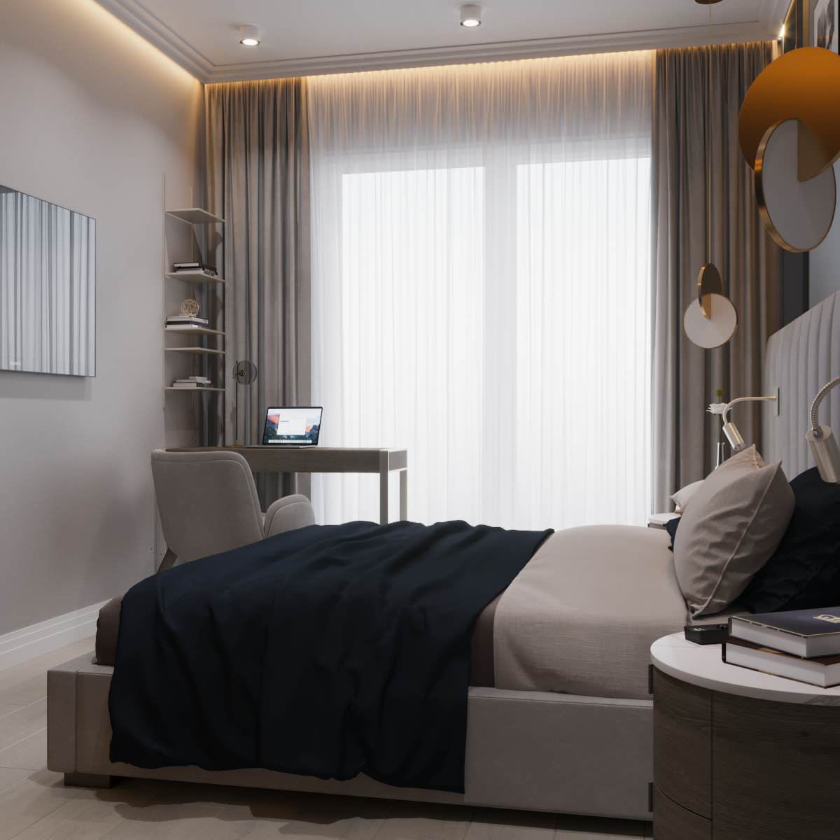 Спальня из проекта "StyleHome"