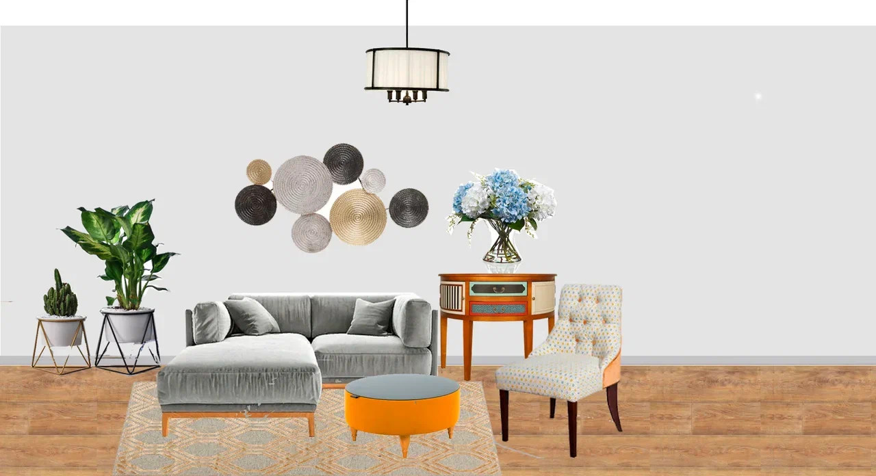 Коллаж - гостиная.