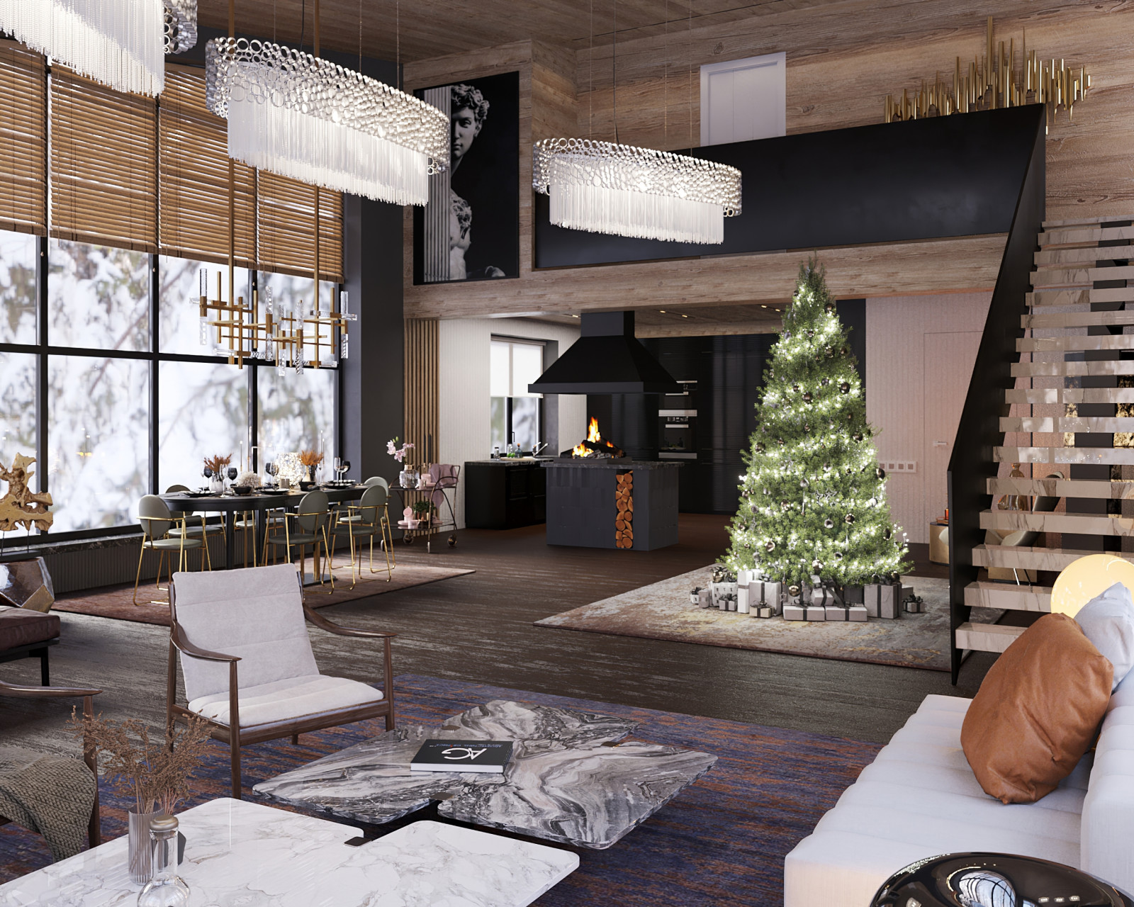 Дизайн интерьера в КП Сосновый Бор село Нижний Ольшанец, Белгородский район