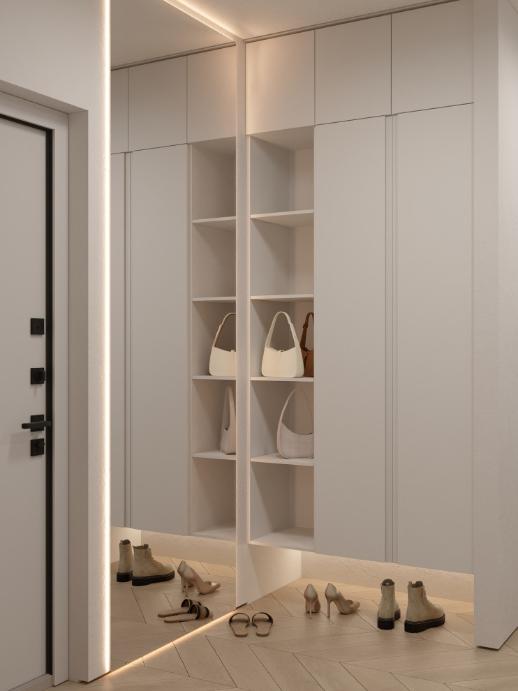 Проект 2-х уровневой квартире в эко-стиле.