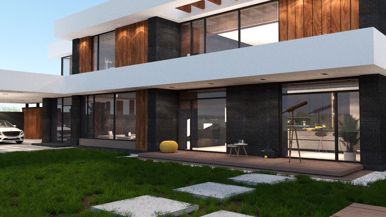 Дом Минимализм в пос.Позелы