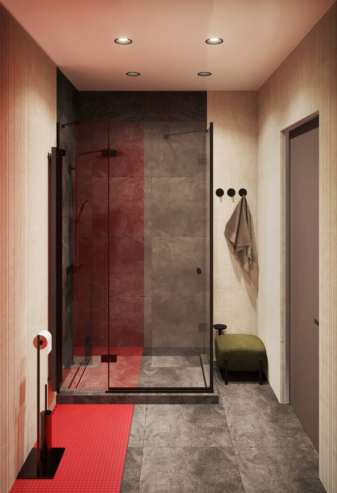 Необычная квартира с цветными радиаторами