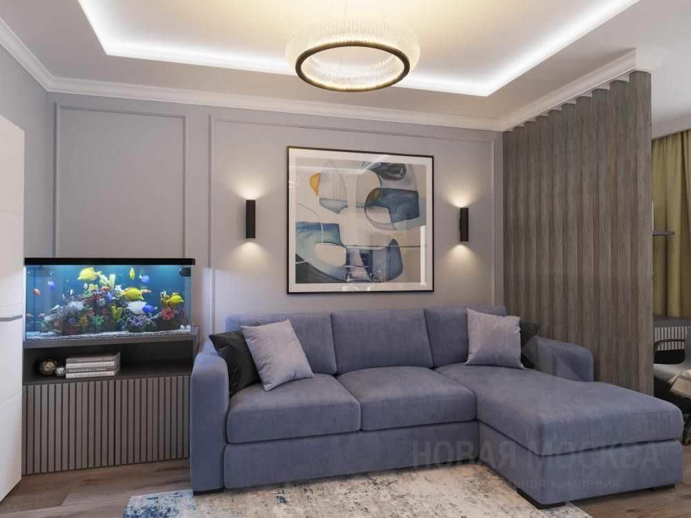 Дизайн-проект трехкомнатной квартиры площадью 87 кв.м в ЖК «Лучи»