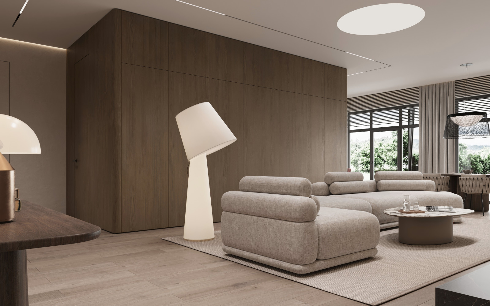 Коттедж (240 кв). Кухня-гостиная