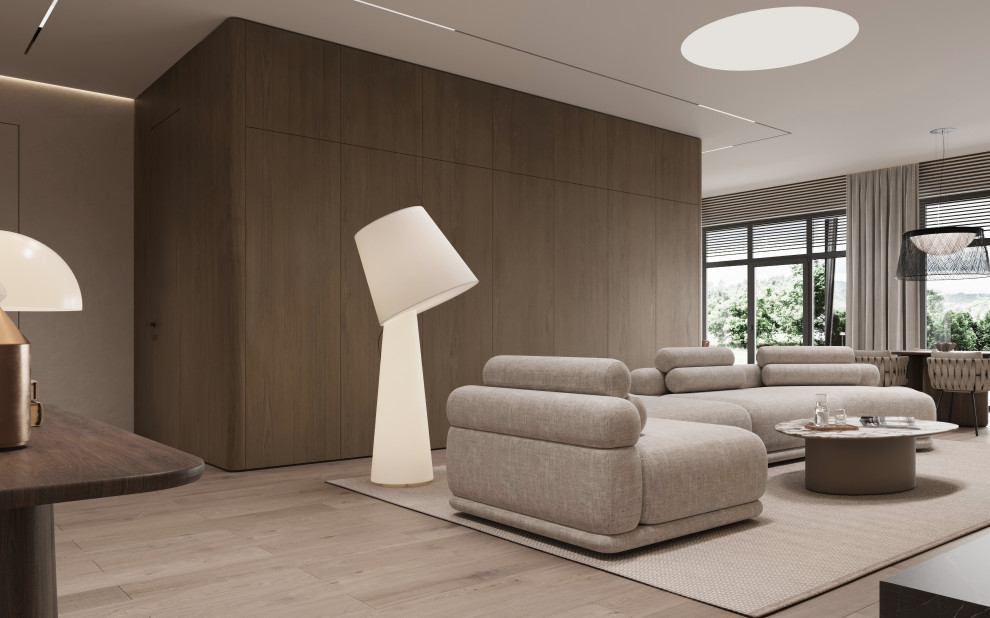 Коттедж (240 кв). Кухня-гостиная