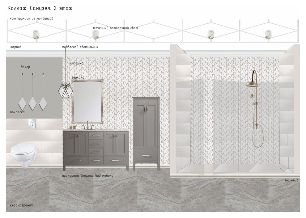 Санузел, 2 этаж