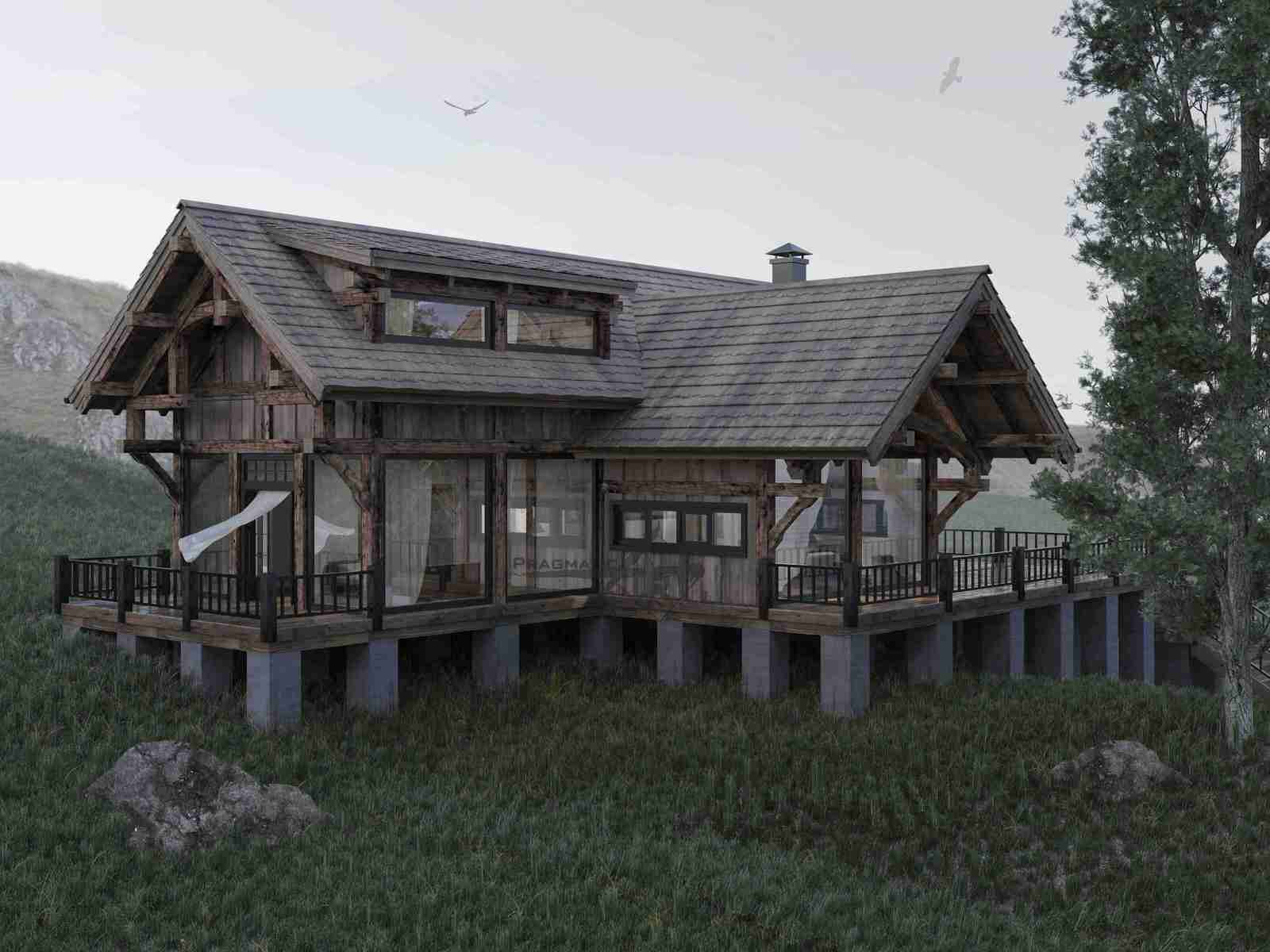 Обложка проекта: Жилой дом площадью 130 м2