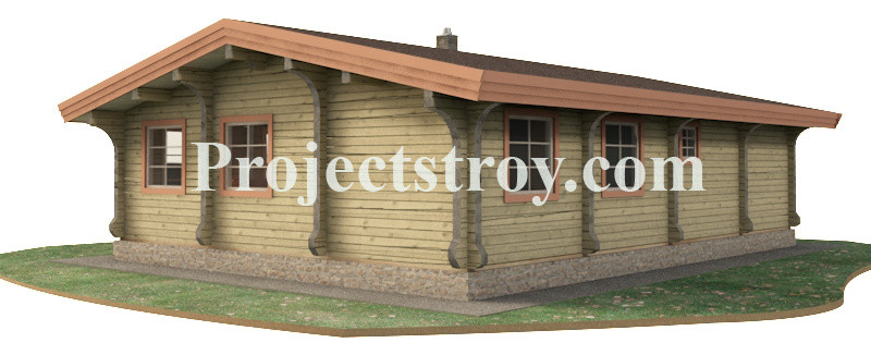 Проект турецкой сауны с хамамом из бруса